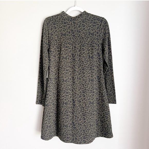 Anthropologie Hutch Structured Knitwork Dress Animal Print NEW Career - Picture 2 of 7